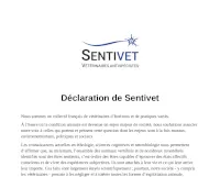 Format pdf de la déclaration publique de Sentivet, présente sur le site internet.